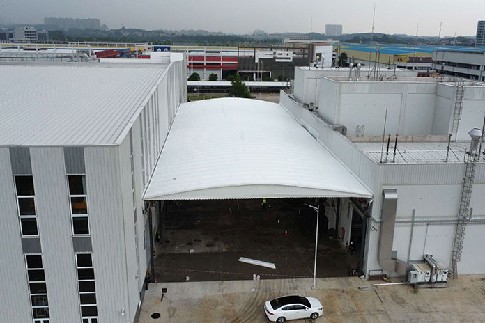 氫能源公司電動伸縮雨棚